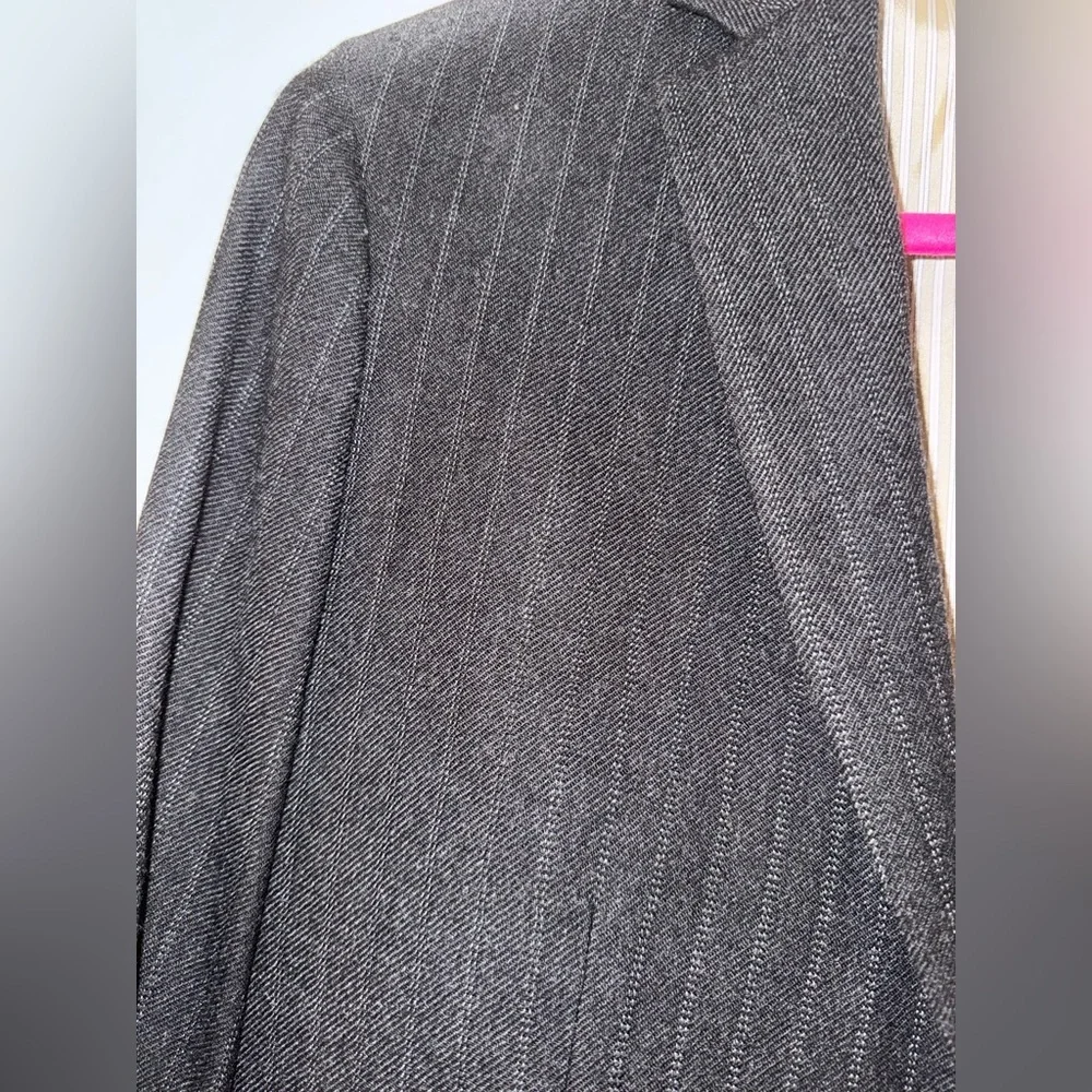Men's Black Pinstripe Blazer Banana Republic Heritage Size 38 NWT